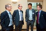 Marc Van de Werf (Zenito ondernemingsloket), Lieven Fiers (Zenito Ondernemingsloket), Jan Van Cleemput (KFBN) en Kris Baetens (Unizo sectorwerking)